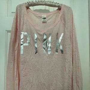 Victoria Secret- Pink Long Sleeve Shirt